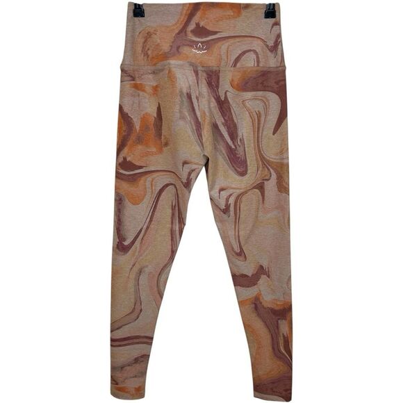 Beyond Yoga Printed Spacedye Caught In The Midi Leggings Chai Marble Size Medium - Picture 4 of 5